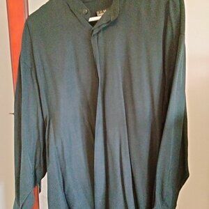 Men's Domani XL Black Dress Shirt